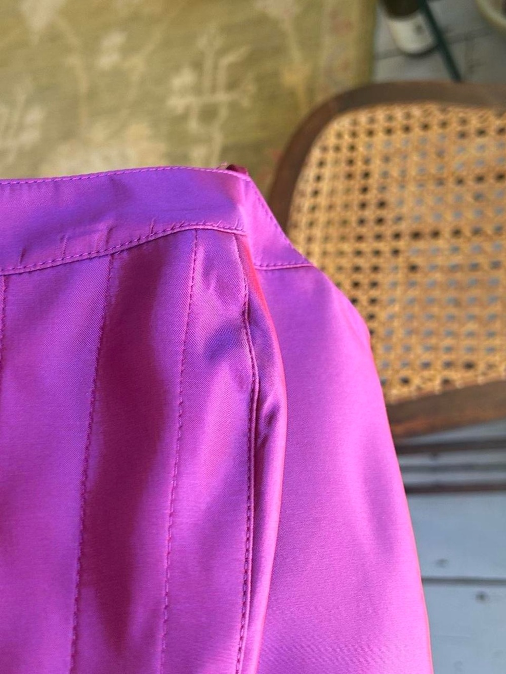 90s Cache NWT Purple Two-Piece Prom Dress - Picture 5 of 8
